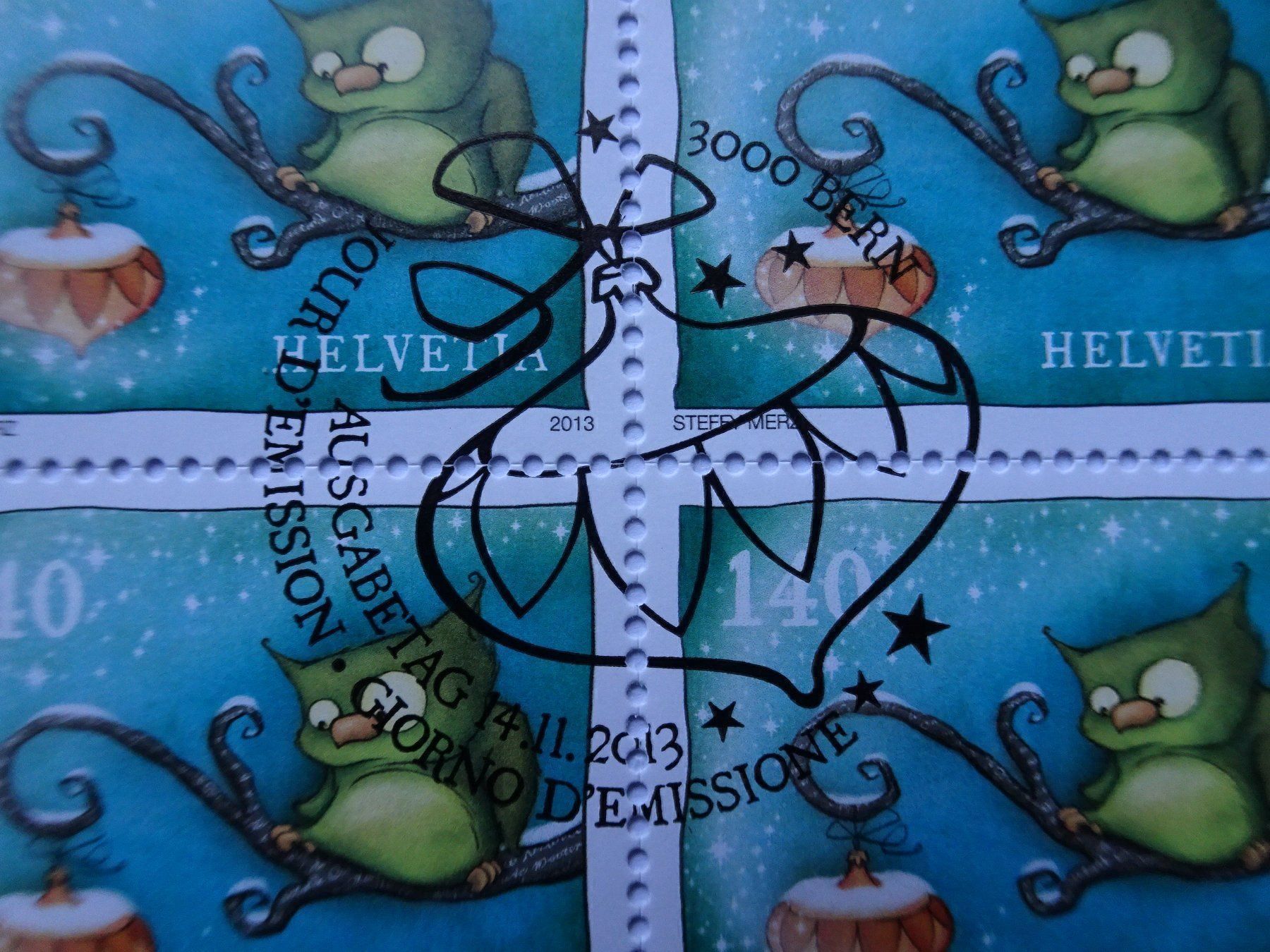 Tous les timbres: 2013**und* – Neuf (Voir description) à Aadorf par Chnorli-Furz 2
