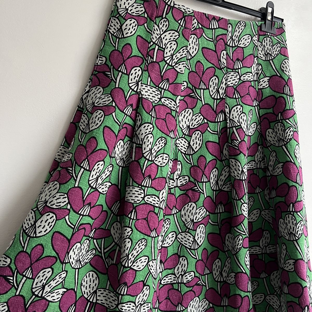 Gonne: Linen Floral Skirt, Size Small/Medium – Usato da Genève venduto da Kookiek 3