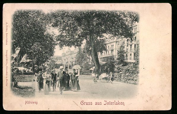 Cartoline postali: Relief-AK Interlaken, Partie vom Höhewe – Usato da Berlin venduto da bartko-reher