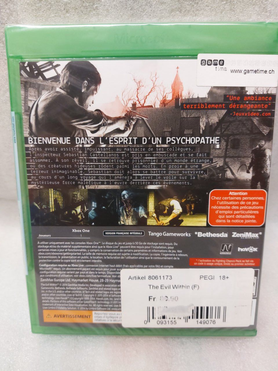 Microsoft Giochi: The Evil Within Xbox One -  100% NEW – Nuovo e nell'imballaggio originale da Pambio Noranco venduto da Pol69 1