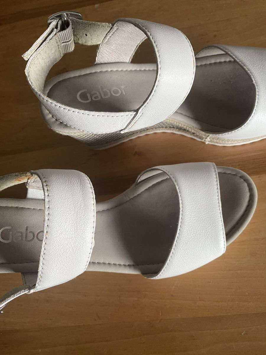 Gabor Damenschuhe: Gabor Sandale weiss, Gr. 37 - neu! – Neu (gemäss Beschreibung) aus Hittnau von Birdie68 1