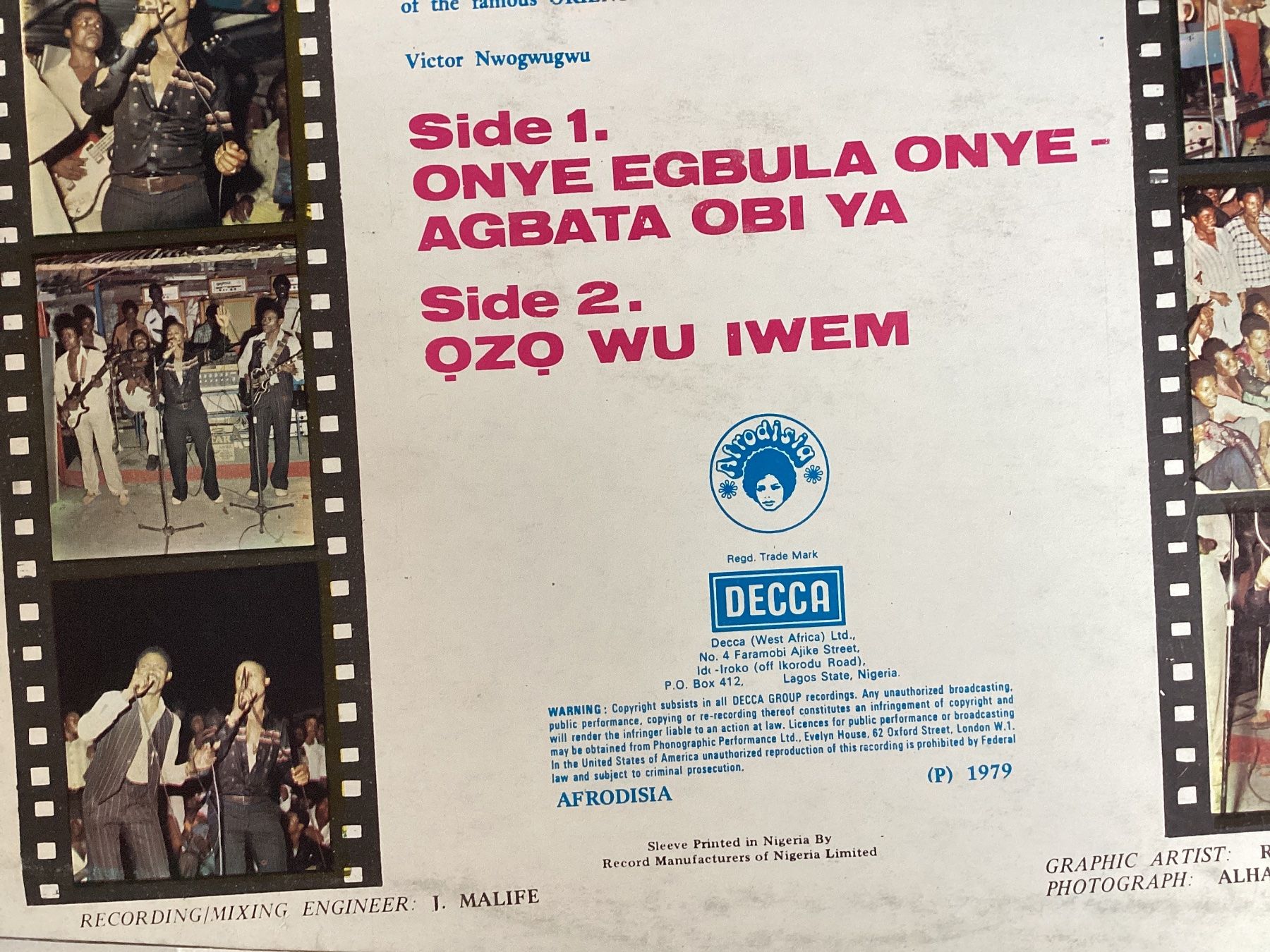 Vinyles: Oriental Brothers Maxi-Single - Onye Egbula Onye – D'occasion à Gutenswil par Hamzian 1