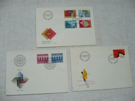 1984 / 85 3 FDC Europa- & Sondermarken SBK 708 - 714