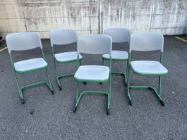 Lot de 5 Chaises Vereinigte Spezialmöbelfabriken