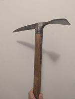 Antiker Schweizer Eispickel Gebr. Andenmatten Saas-Almagell