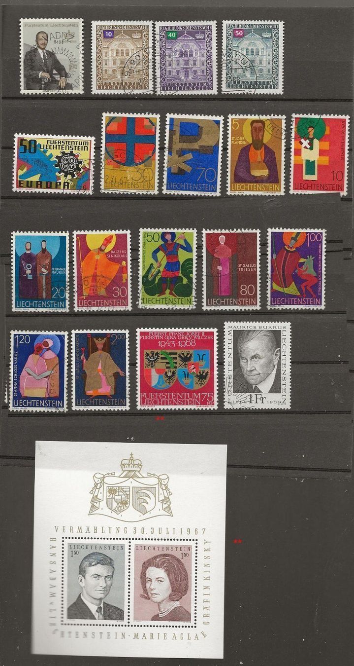 Tutti i francobolli: FL Lot 05 1966 ... – Usato da Sion venduto da PierreP01