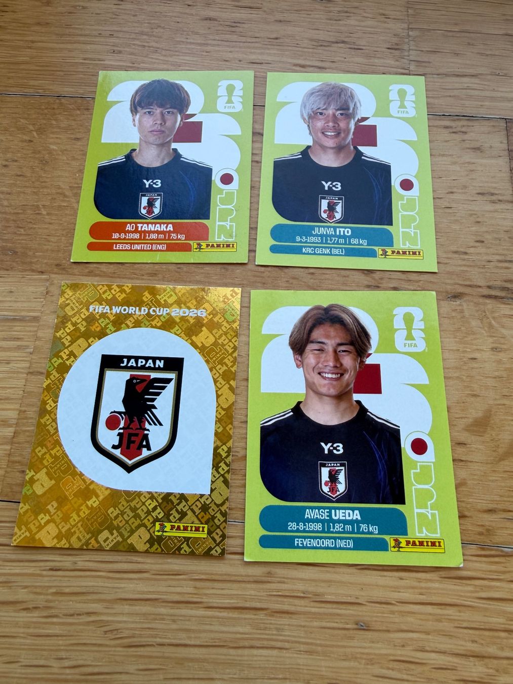 Panini Sammelbilder & Trading cards: Panini JPN 1,10,18,20 – Neu (gemäss Beschreibung) aus Zürich von bel5