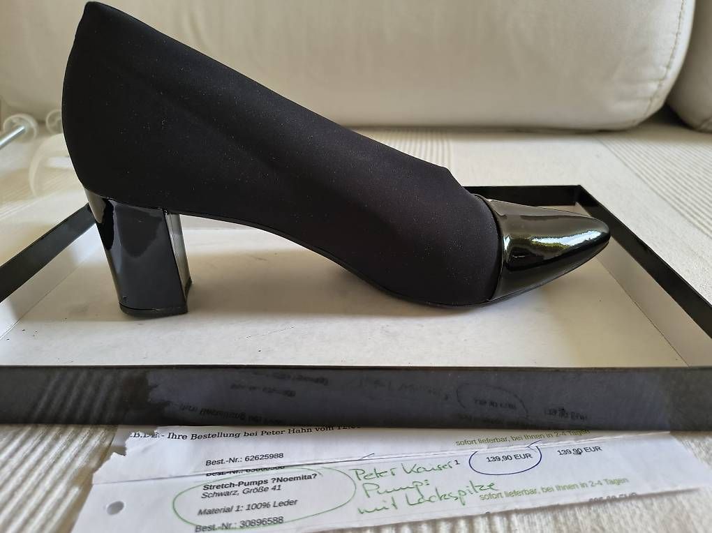 Kaiser Scarpe da donna: extravaganter Peter Kaiser Pumps schwarz, Gr. 41, 2x getr. – Usato da Allschwil venduto da droledezebre 2