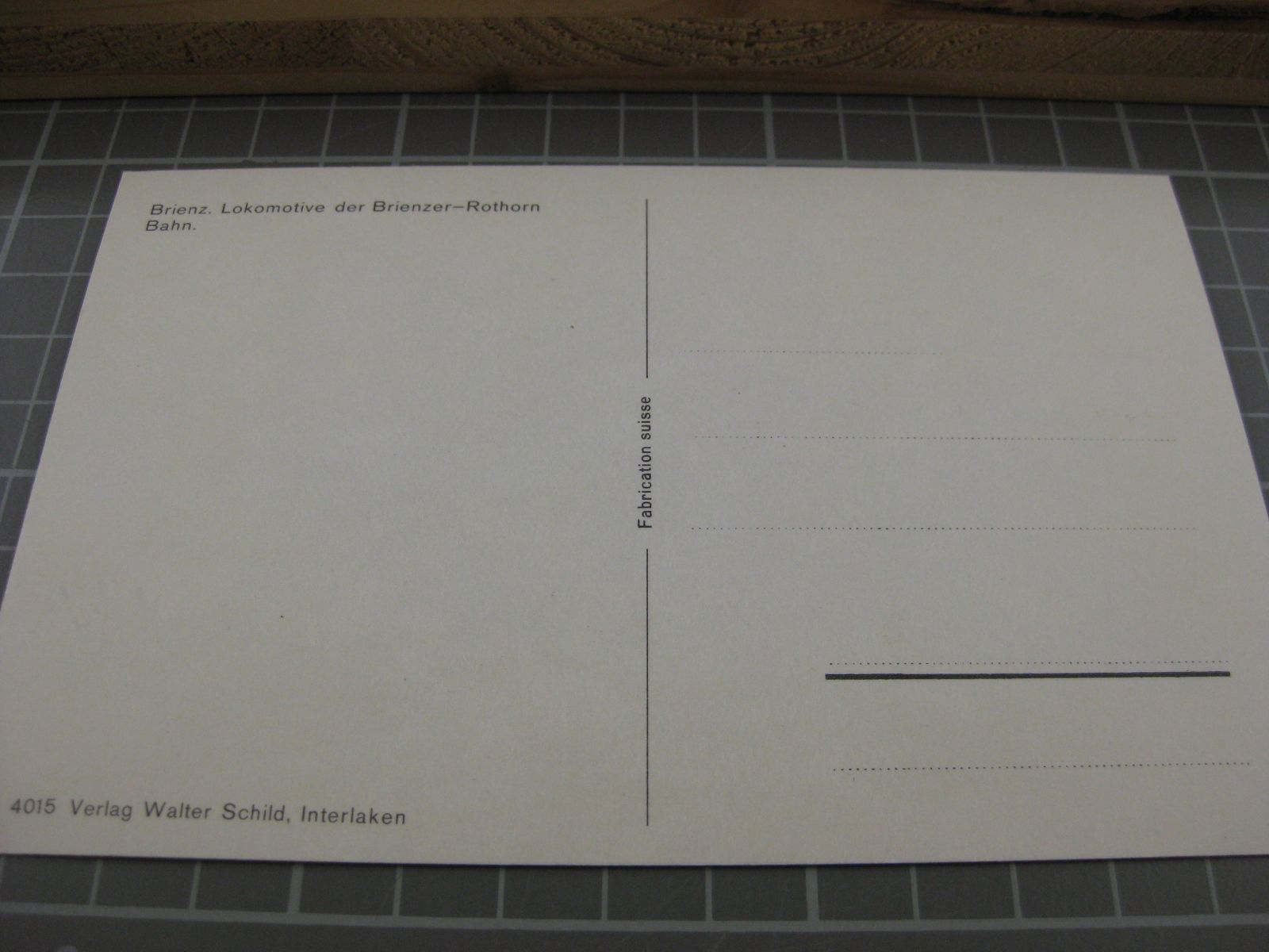 Cartoline postali: Lokomotive Brienz Rothorn Bahn – Usato da Malters venduto da Marosko 1