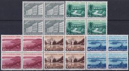 1955, Pro Patria, P71-B75 Viererblöcke */** Kat: 43.-