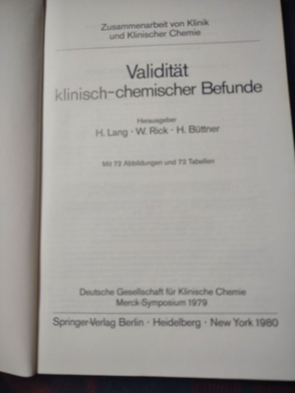 Bücher: Validität klinisch-chemischer Befunde – Gebraucht aus Bassersdorf von kal_99sw 1