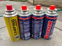 Gas Kartuschen B250 Camping Butsir 4 Stk neuwertig