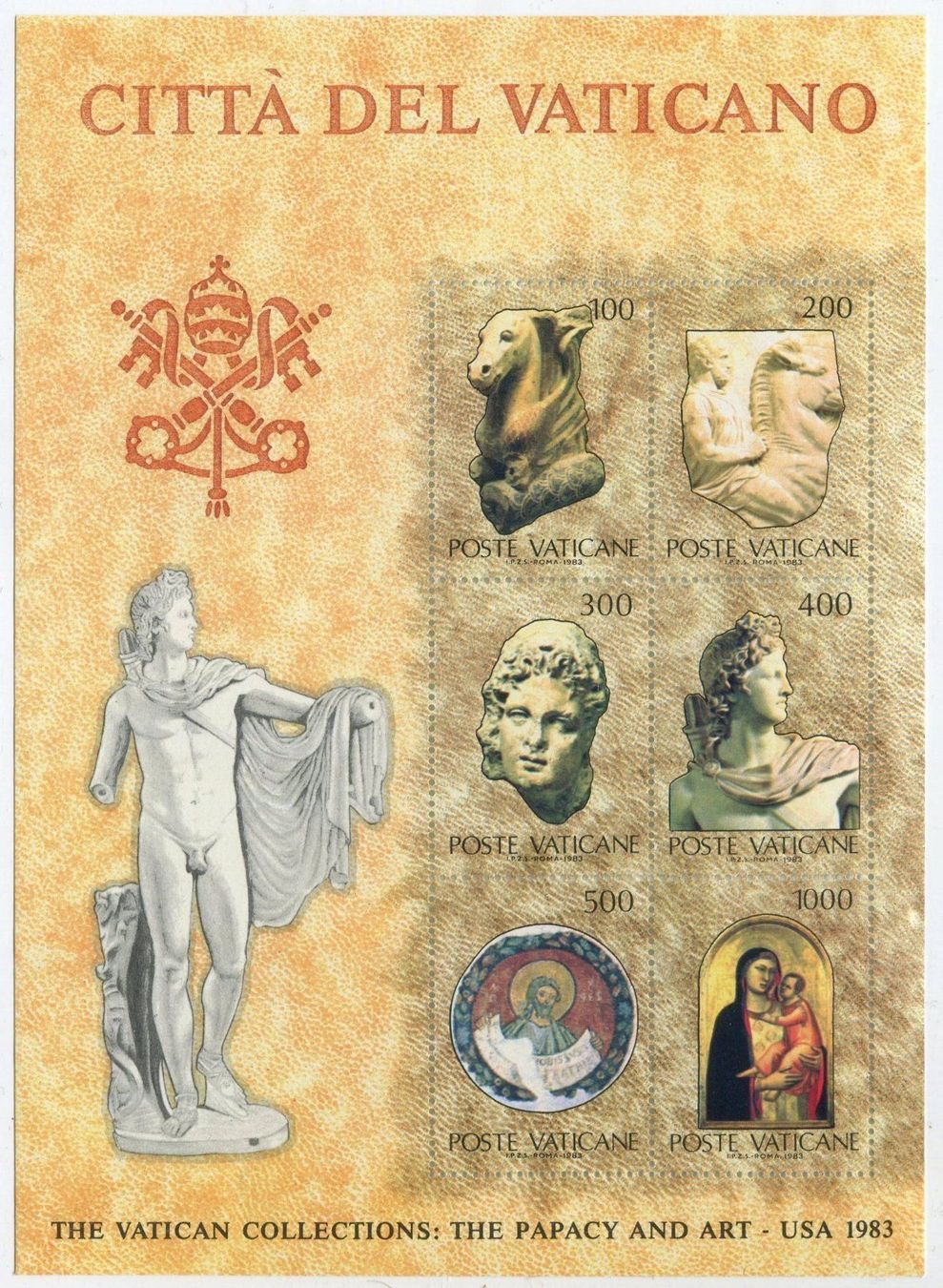 Alle Briefmarken: Block "Museen". Vatikan. – Neu und originalverpackt aus Basel von Butsch5