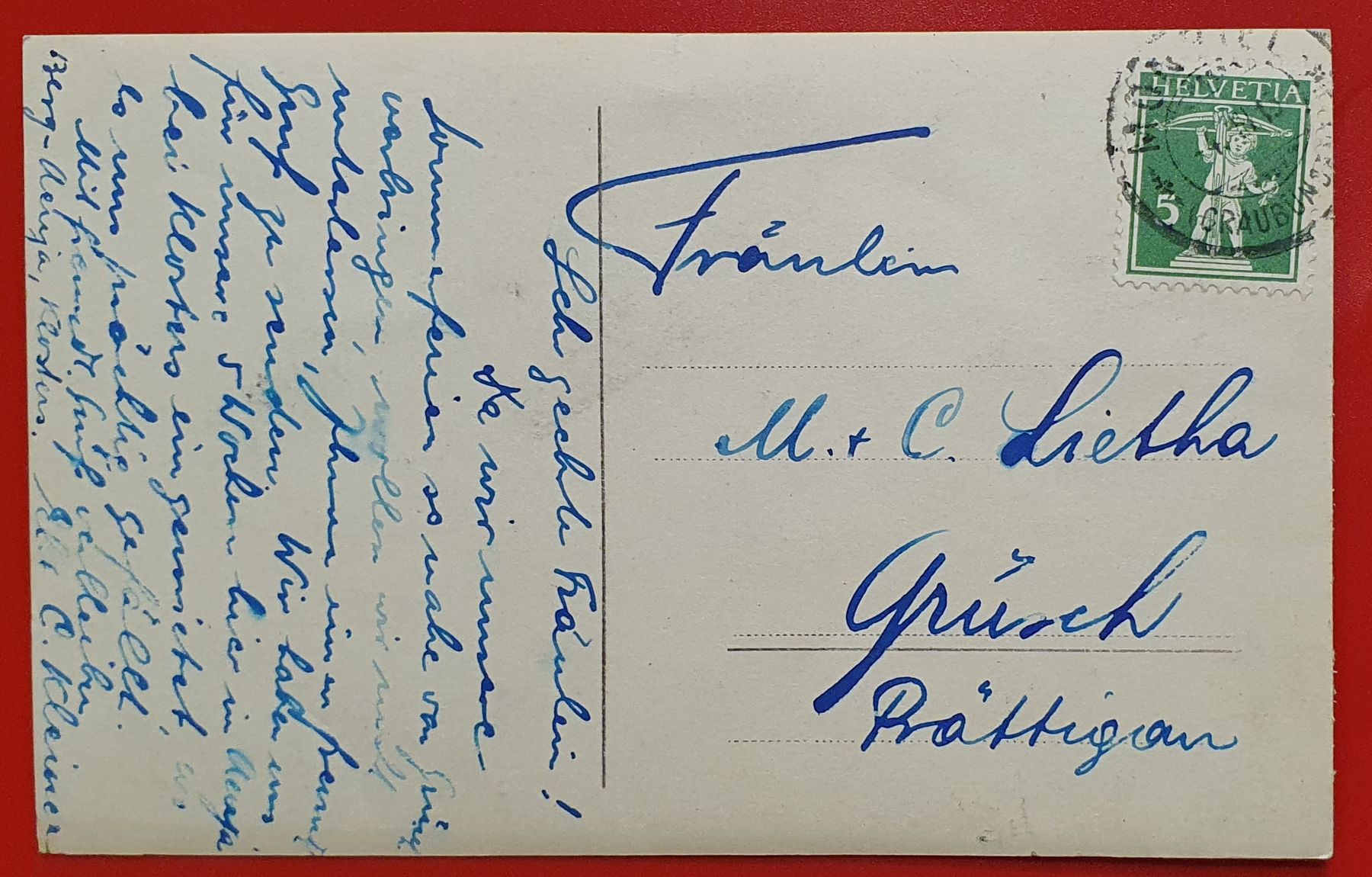 Cartes postales: Klosters  - Bauer mit Schafen – D'occasion à Kreuzlingen par Rschweiz1 1
