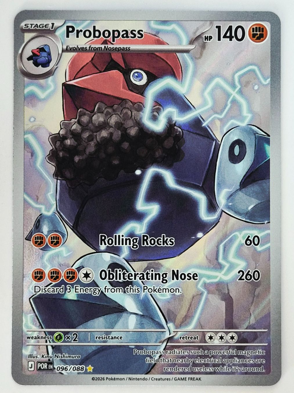 Pokémon Sammelbilder & Trading cards: Probopass / Voluminas / Perfect Order / POR 096 – Neu (gemäss Beschreibung) aus Arni AG von PokemonCardsStore