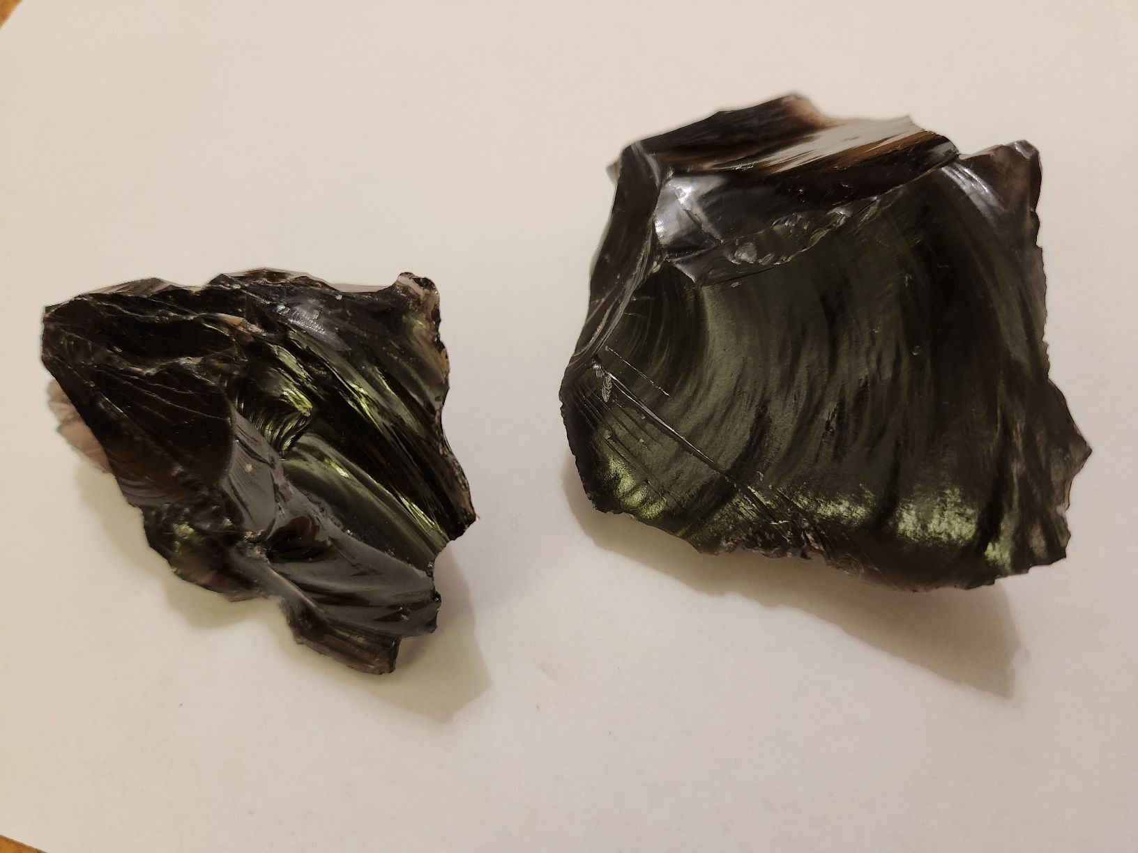 Mineralien & Heilsteine: Lot de 2 magnifiques obsidiennes – Gebraucht aus Territet von Cenh 4