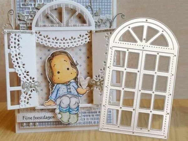 Schablonen: FENSTER STANZSCHABLONE (B) – Neu und originalverpackt aus Affoltern am Albis von scrapbooking