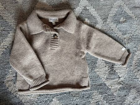 Donsje Pullover beige Merino Wolle Grösse 3-6 Monate 62/68