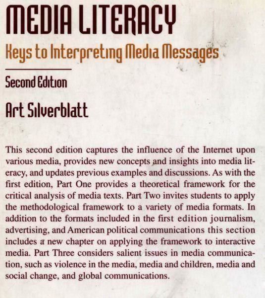 Libri: Media Literacy Keys Interpreting Media Messages Silverblatt – Usato da Genève venduto da Cockattoo 1