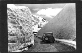 Grimselstrasse , Oldtimer BE 17500,Stempel Hotel Grimselpass