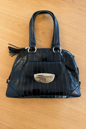 Lancel Adjani GM Tasche – schwarzes Aal-Leder – kaum benutzt