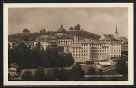 Menzingen, Institut, Gesamtansicht, Süd