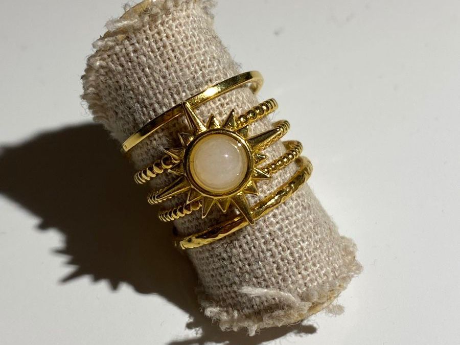 Ringe: 18KGP Mondstein Sonne Ring – Neu (gemäss Beschreibung) aus Givisiez von dor_xb9k 4