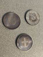 3 X Silbermünzen 900er 