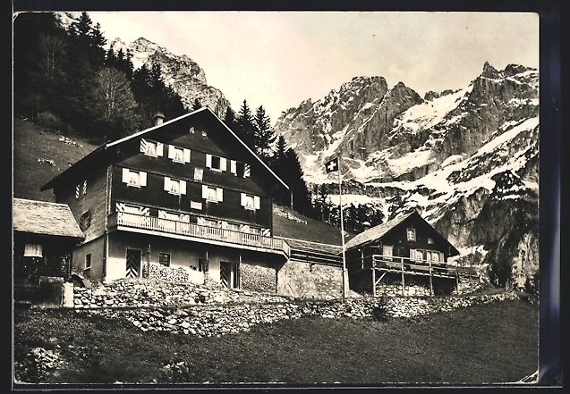 Cartoline postali: Erstfeld, Ferienheim, Berggasthaus Stren – Usato da Berlin venduto da bartko-reher