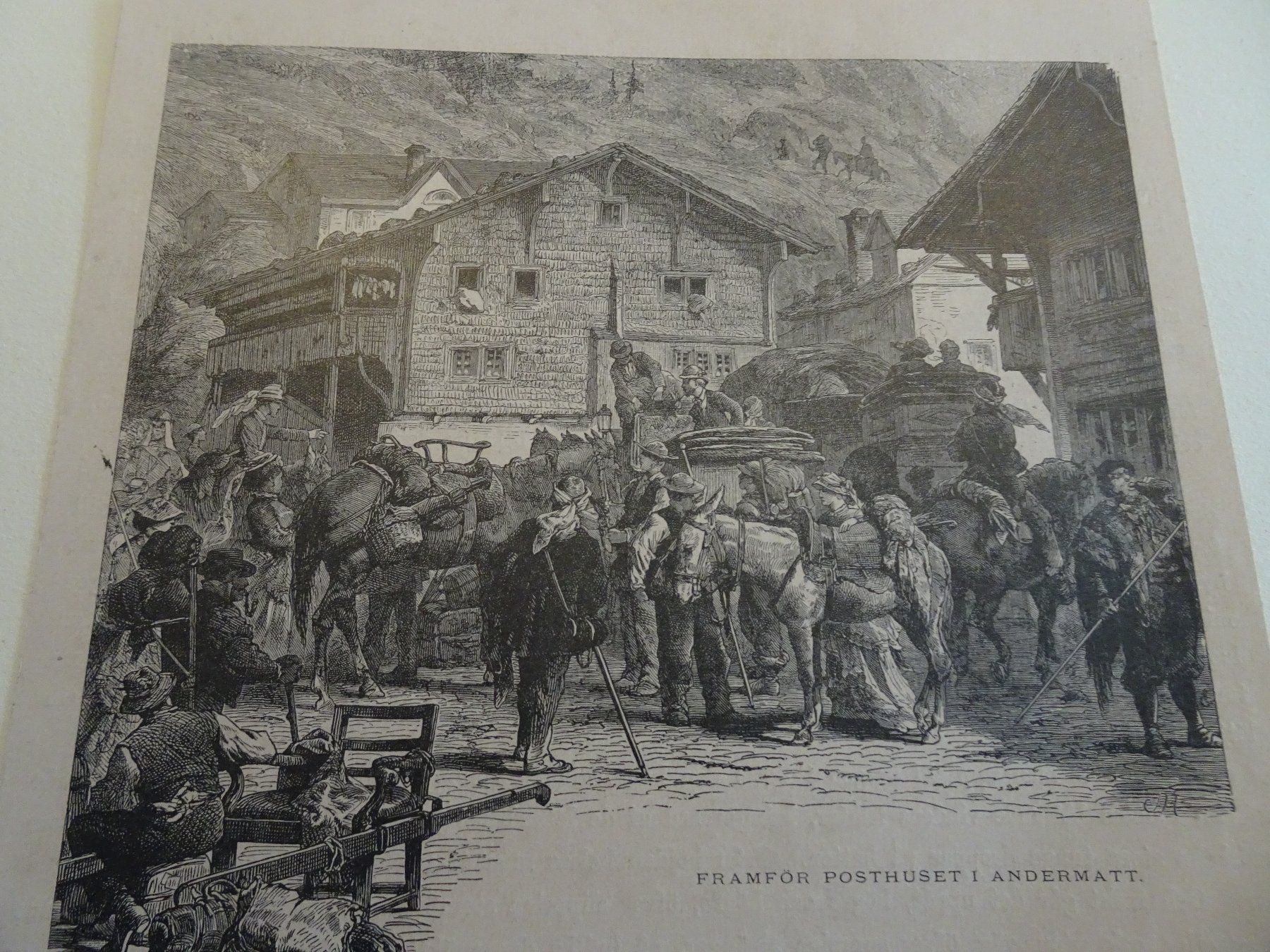 Incisioni: Andermatt  - Posthaus alter Stich – Usato da Vitznau venduto da Mina60 1
