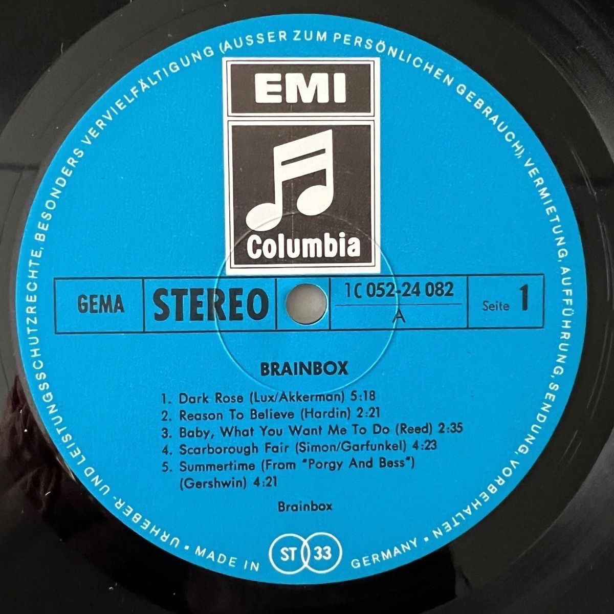 Dischi in vinile: Brainbox - Same / 1. D-Press. 1969 - Very nice Copy – Usato da Gais venduto da soundcave57 2