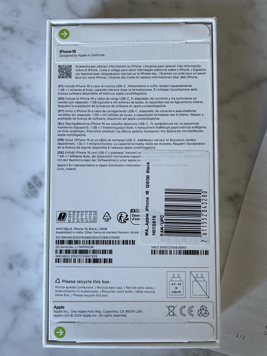 Apple Handys / Smartphones: iPhone 16 (128GB) – Neu und originalverpackt aus Stäfa von semiko87 2