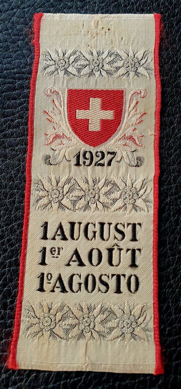 Placchette & Badge: 1 .  August - Abzeichen 1927 – Usato da Egerkingen venduto da Acc1