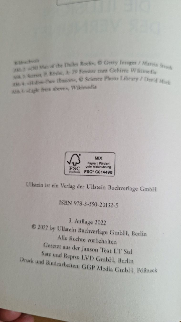 Libri: Die Illusion der Vernunft von Philipp Sterzer – Usato da Dättlikon venduto da Winti13 5