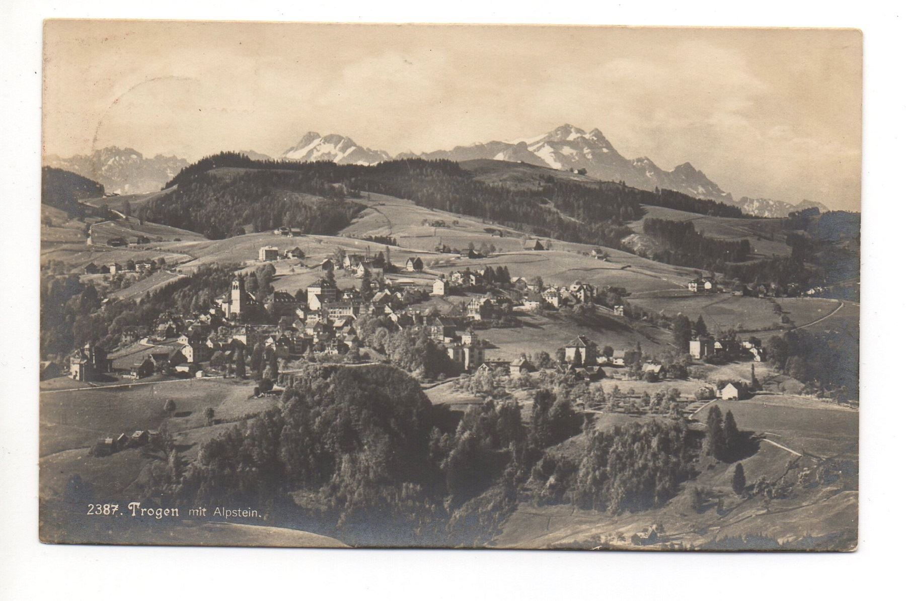Cartoline postali: TROGEN mit Alpstein – Usato da Jona venduto da philajona