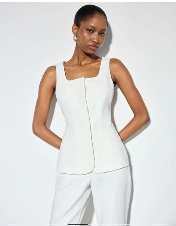 Damen Weste Weiss Grösse 38 NEU