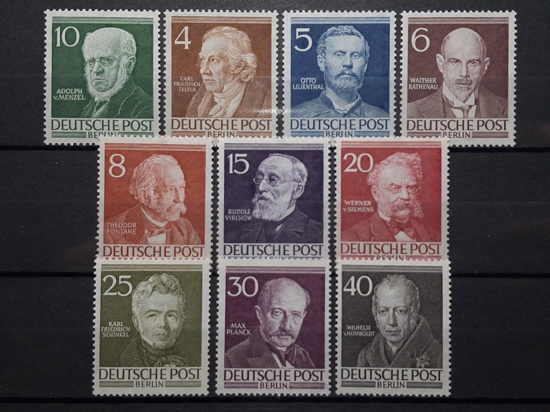 Alle Briefmarken: Berlin Männer Mi-Nr.91-100 Postfrisch 130 Fr – Neu (gemäss Beschreibung) aus Kriens von Nidfeld45 1