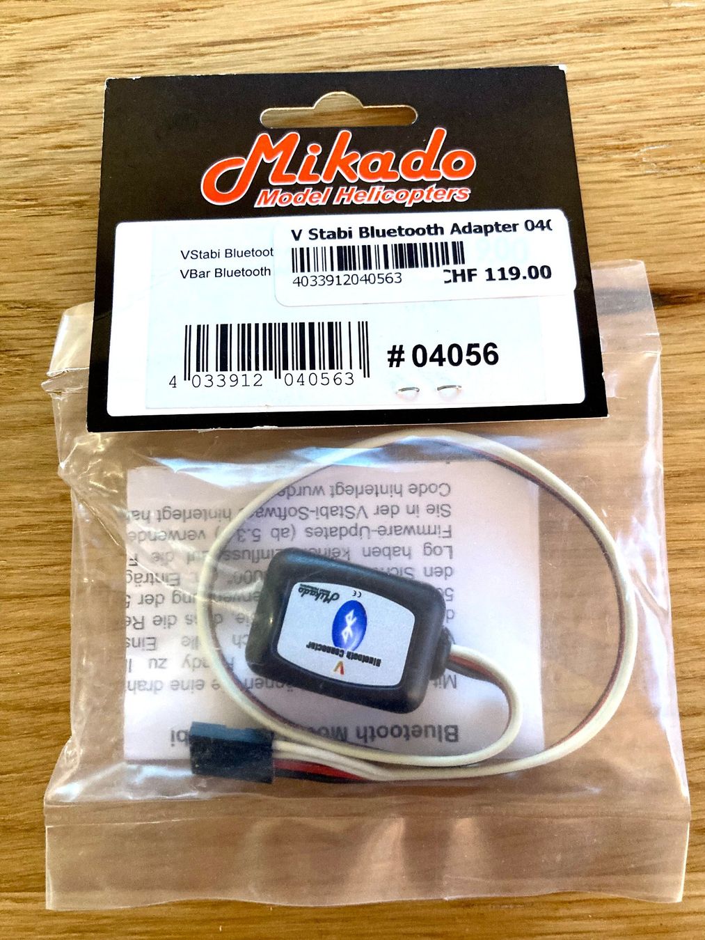 Modellismo RC: Mikado VBar Bluetooth Adapter 04056 – Nuovo e nell'imballaggio originale da Trélex venduto da Arnaudyak