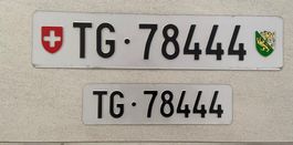 Auto Kennzeichen / Kontrollschild / Nummernschild TG 78444