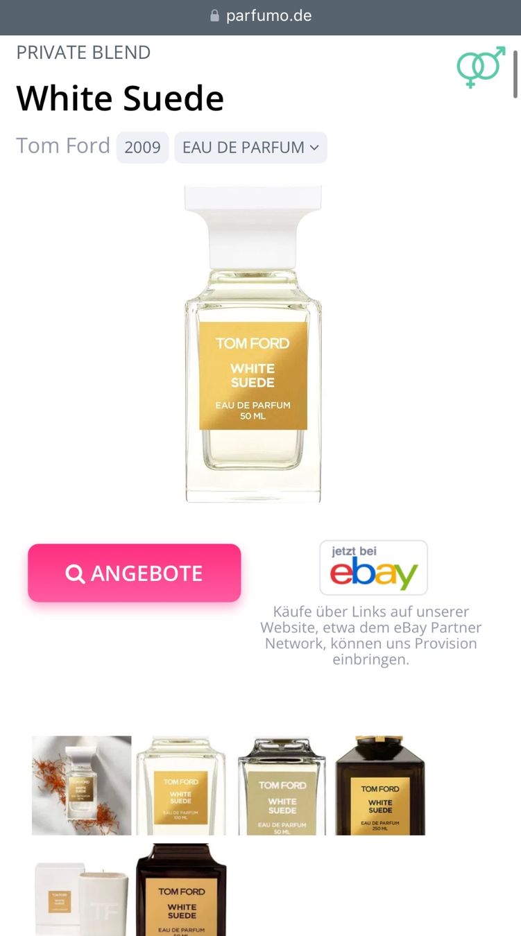 Tom Ford Profumi & Eau de Toilette: Tom Ford  White Suede- Eau de Parfum - Duftprobe - 2 ml – Usato da Zürich venduto da deruja 2