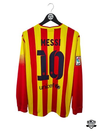 MESSI #10 Original FC Barcelona 2013-14 Away Trikot LS