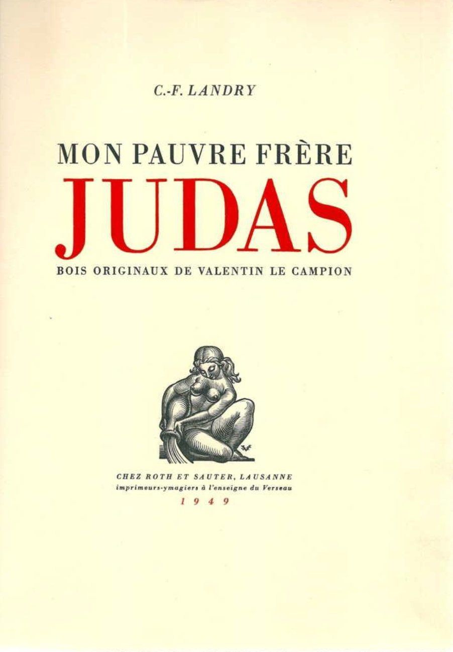 Libri: Mon pauvre frère Judas – Nuovo (secondo la descrizione) da Vevey venduto da yve_7dpw