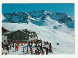 Postkarte 1985, Gruss vom Hahnenmoospass, Adelboden-Lenk