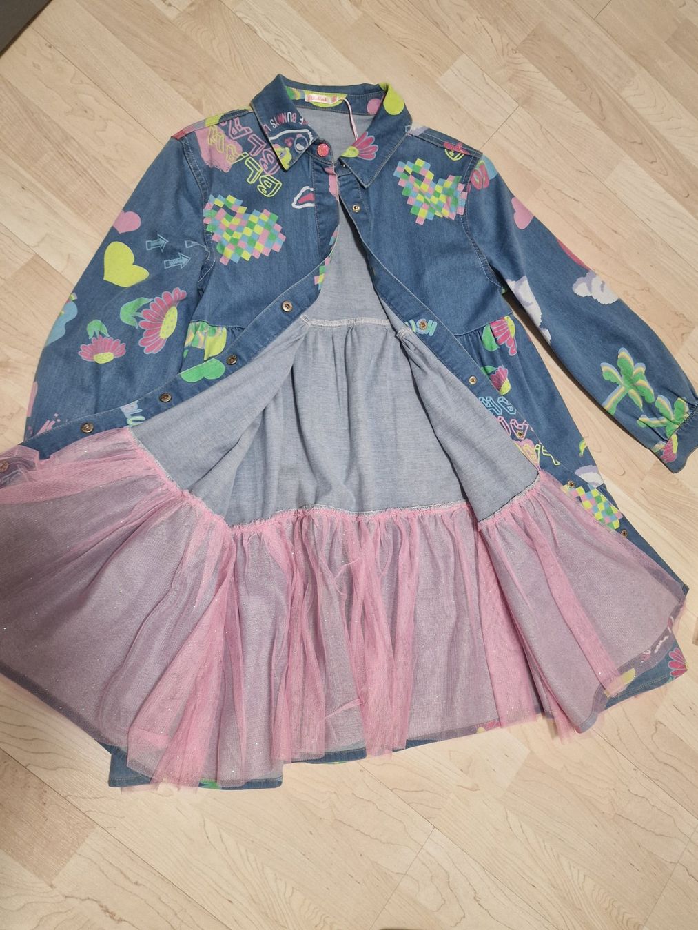 Billieblush Vestiti & Gonne: Wunderschönes Mädchenkleid Jeans mit langen Ärmeln – Nuovo (secondo la descrizione) da Knonau venduto da nicdorf 2