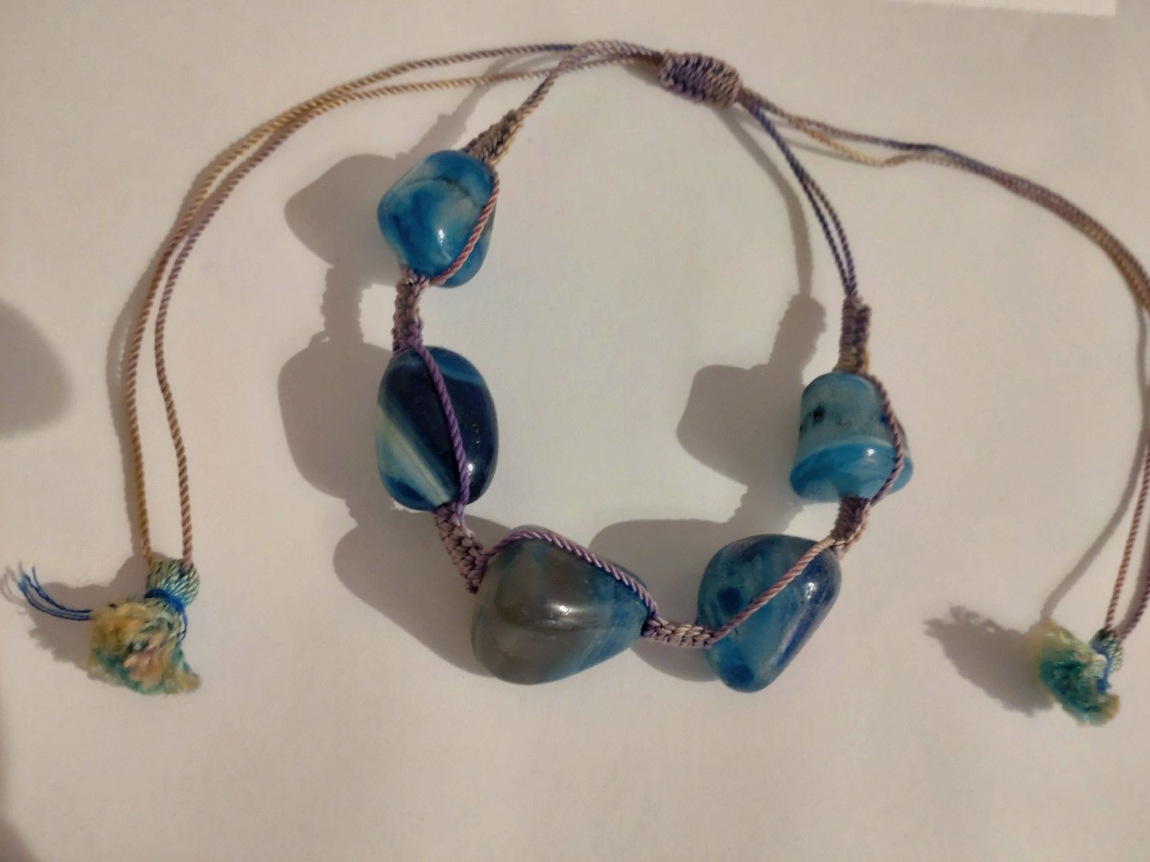 Bracciali & Braccialetti: Armband blauer Achat – Usato da Brügg BE venduto da Meui_Zouberding