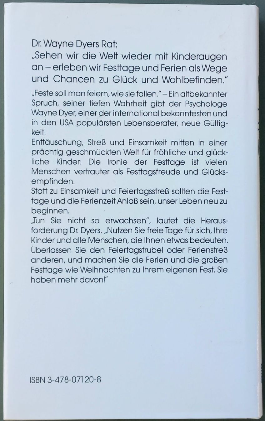 Libri: Wayne W. Dyer - Fröhliche Festtage – Usato da Niederuzwil venduto da lubimaja 1
