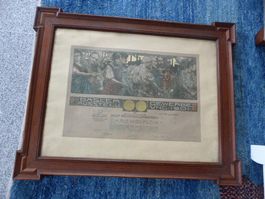 Basel,Gewerbe-Ausstellung,B.Mangold,Warteck-Bier,Gold-Medail
