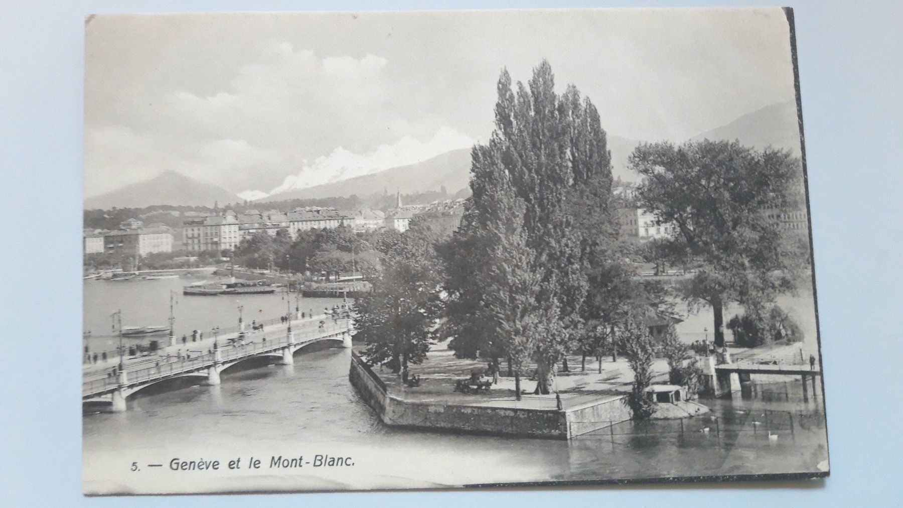 Cartoline postali: Geneve et le Mont Blanc – Usato da Sargans venduto da nicsam1815