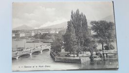 Geneve et le Mont Blanc