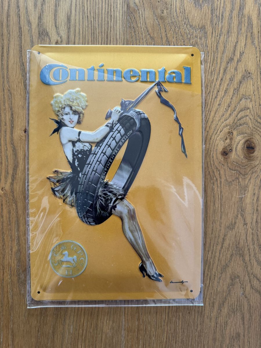 Continental Schilder: Blechschild Continental Reifen – Neu (gemäss Beschreibung) aus Bachenbülach von photomoments